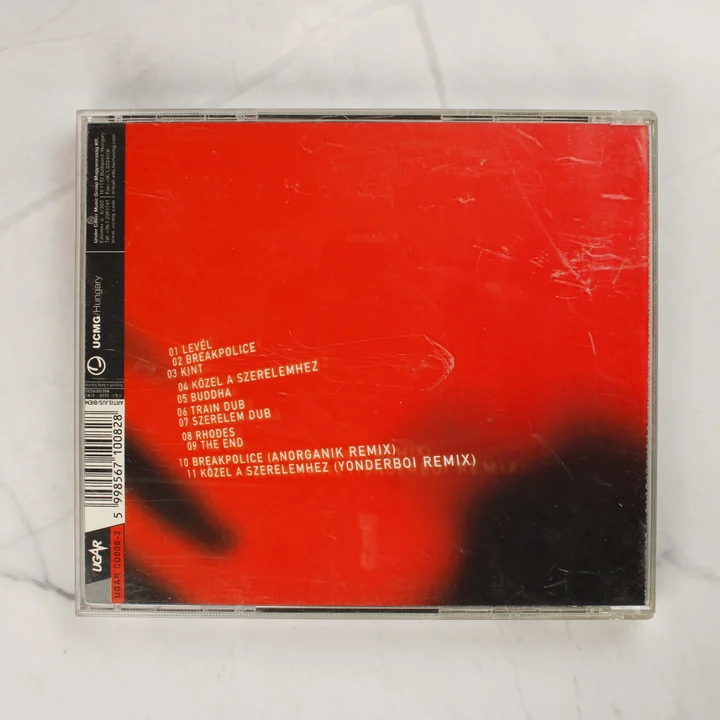 Anima Sound System Közel a szerelemhez CD hátlapja számlistával