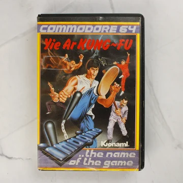 Yie Ar Kung-Fu Commodore 64 játék kazetta borítója