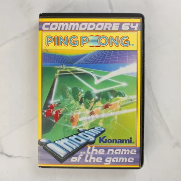 Ping Pong videójáték Commodore 64 borító előlapja