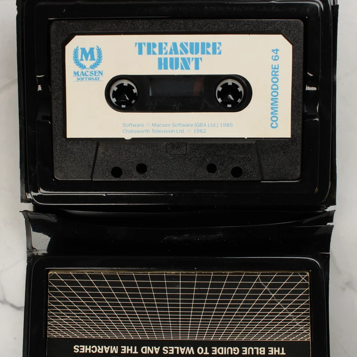 Treasure Hunt Commodore 64 kazetta a tokban