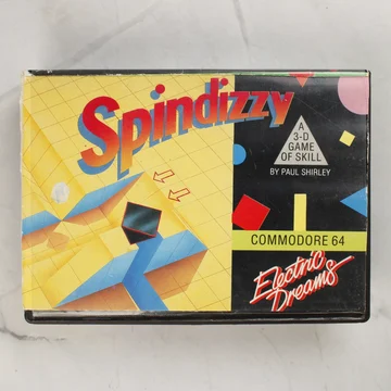 Spindizzy Commodore 64 videójáték borítója