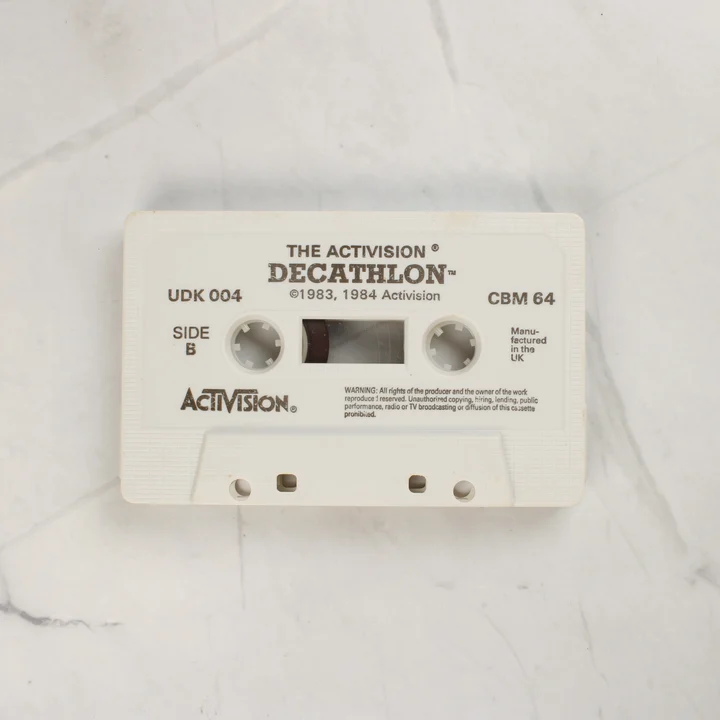Activision Decathlon Commodore 64 adathordozó kazetta