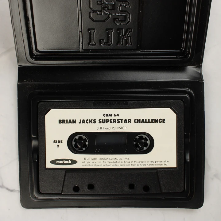 Brian Jacks Superstar Challenge Commodore 64 kazetta a tokban