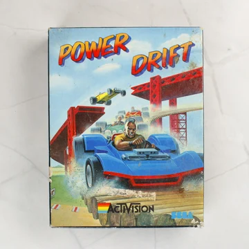 Power Drift Commodore 64 játék dobozának előlapja