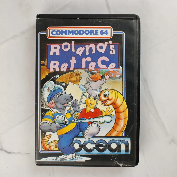 Roland's Rat Race C64 borító Roland's Rat Race Commodore 64 játék elülső borítója
