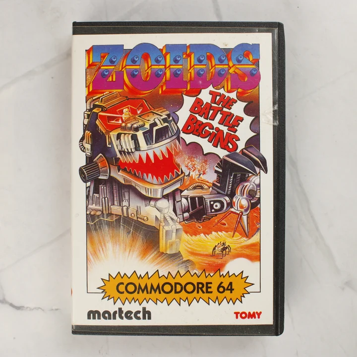 Zoids C64 borító Zoids: The Battle Begins Commodore 64 játék borítója