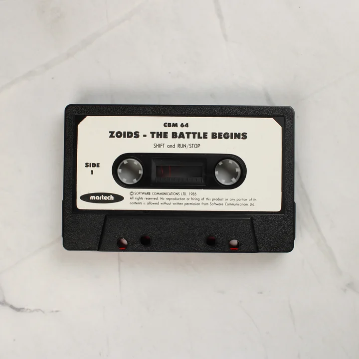 Zoids C64 kazetta Zoids: The Battle Begins Commodore 64 kazetta