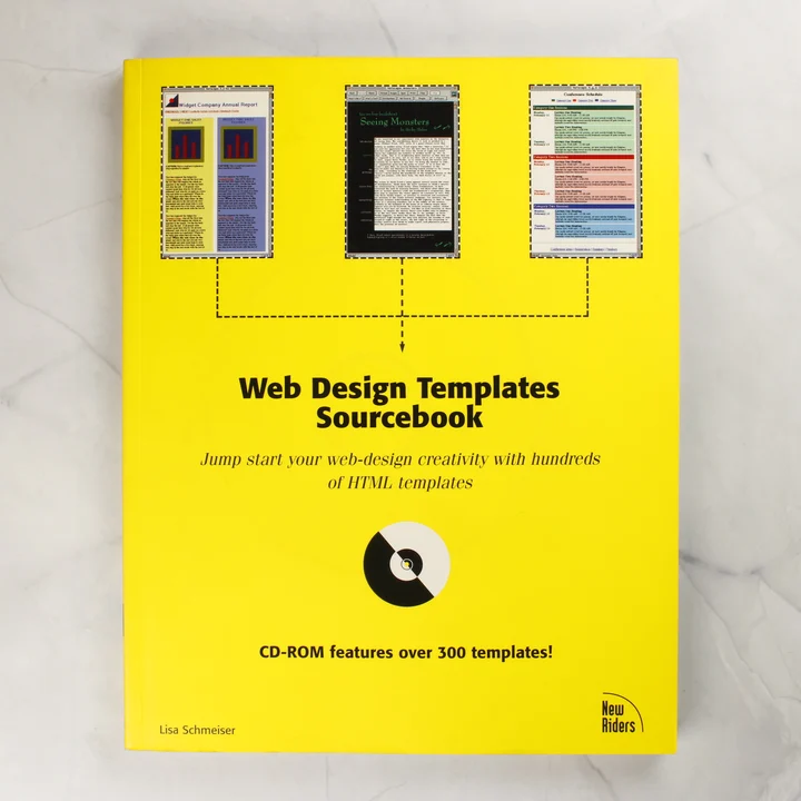 A Web Design Templates Sourcebook sárga borítója