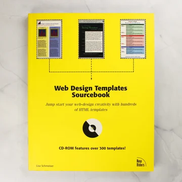 A Web Design Templates Sourcebook sárga borítója