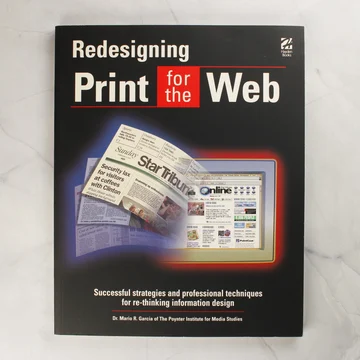 A Redesigning Print for the Web könyv elülső borítója