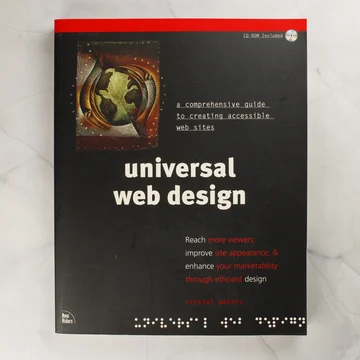 Universal Web Design könyv előlapja