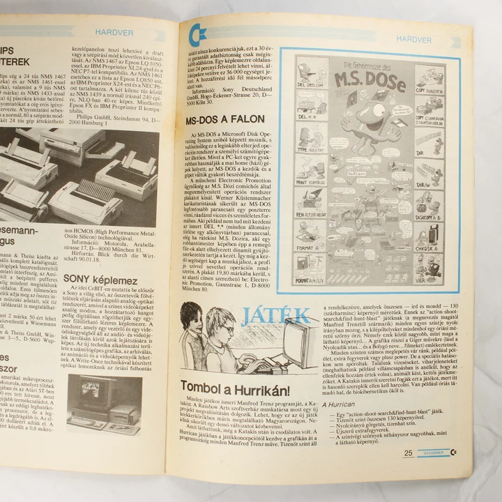 A magazin belső oldala hardver és videójáték hírekkel