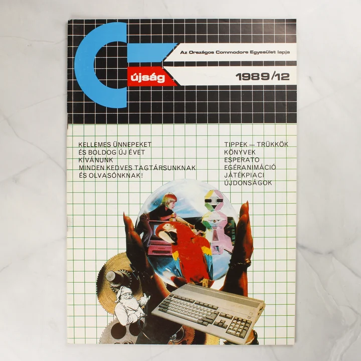 A C-Újság 1989. decemberi számának színes borítója