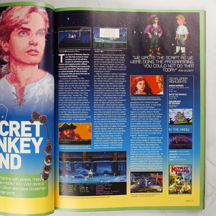The Amiga Book belső oldal 2 Belső oldal a The Secret of Monkey Island videójátékról