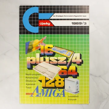 A Commodore Újság 1989/3-as számának színes borítója