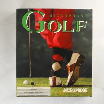 MicroProse Golf Amiga játék dobozának előlapja