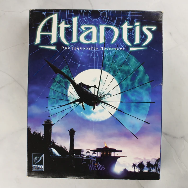 Atlantis PC játék doboz előlap Az Atlantis: Das sagenhafte Abenteuer videójáték nagy dobozos kiadásának előlapja