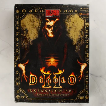 Diablo II Lord of Destruction videójáték dobozának előlapja