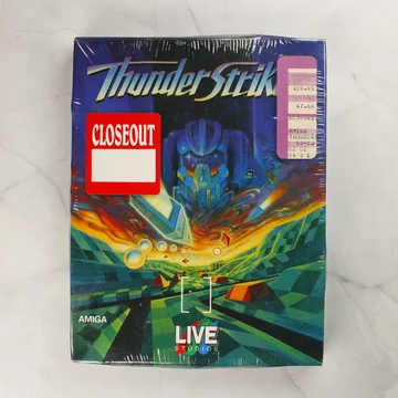ThunderStrike Amiga játék dobozának előlapja