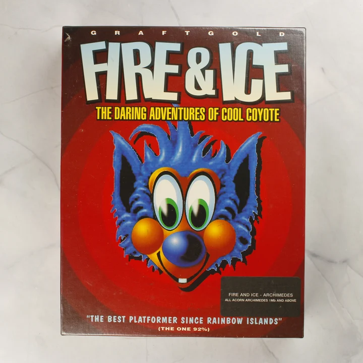 Fire & Ice Acorn Archimedes játék dobozának előlapja