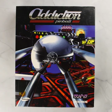 Addiction Pinball PC játék nagy dobozos kiadásának előlapja