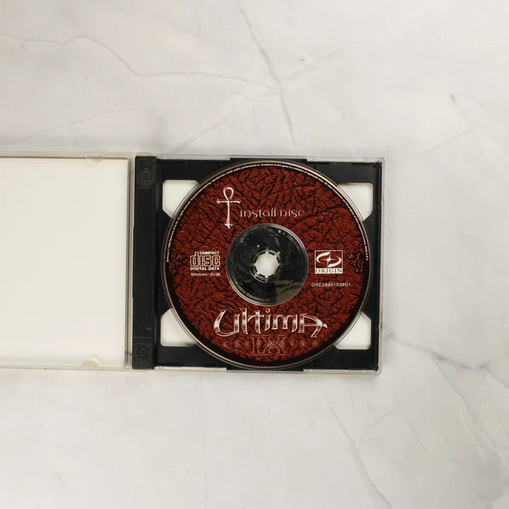 Ultima IX telepítő CD Ultima IX Ascension Install Disc a tokban
