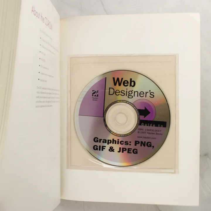Web Designer's Guide to Graphics CD-ROM A könyv belseje a mellékelt CD-ROM-mal