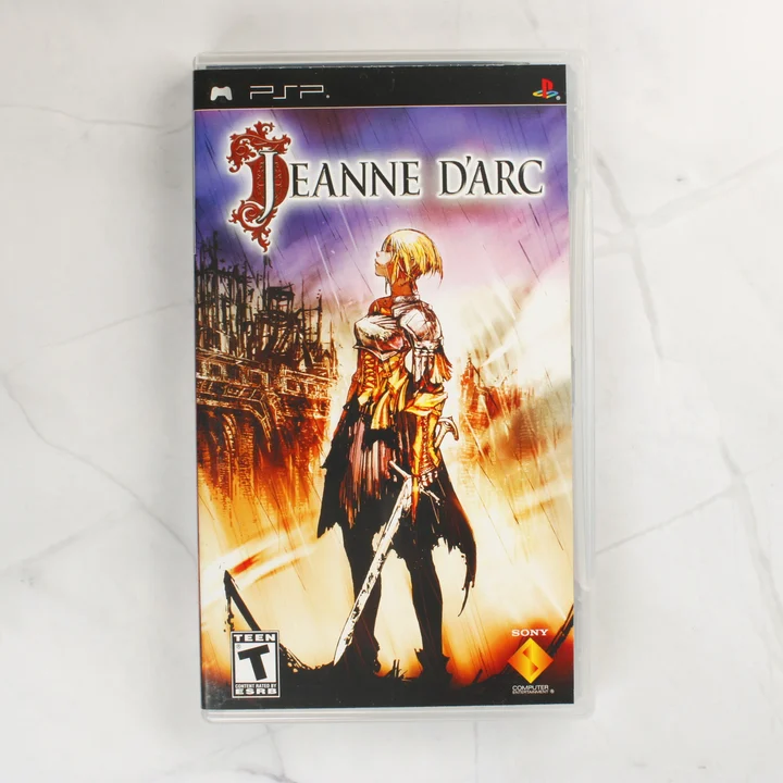 Jeanne d'Arc PSP előlap Jeanne d'Arc PSP játék előlapi borítója
