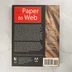 A From Paper to Web könyv hátoldala a leírással és vonalkóddal