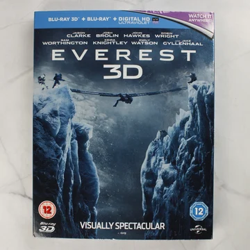 Everest 3D Blu-ray film karton védőborítója elölről
