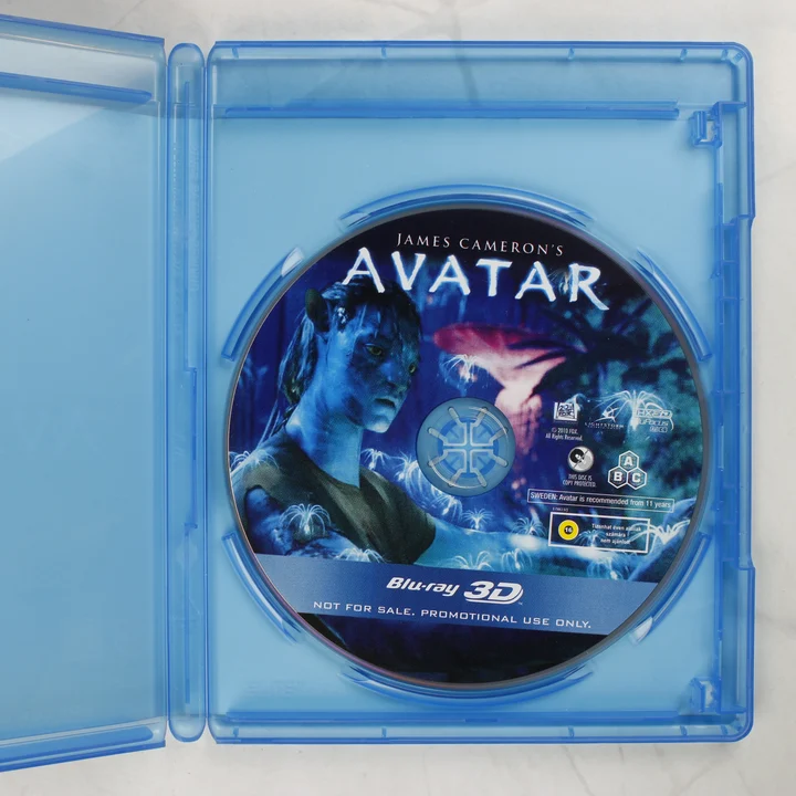 Avatar Blu-ray 3D lemez Nyitott Blu-ray tok a lemezzel