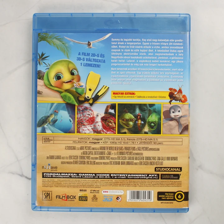 Sammy 2: Nagy kalandja Blu-ray tok hátoldala