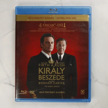A király beszéde Blu-ray tok előlapja