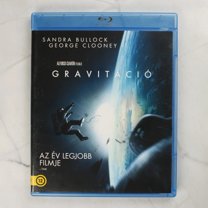 Gravitáció Blu-ray borító A Gravitáció című Blu-ray film elülső borítója
