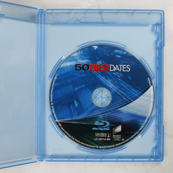 Az 50 első randi Blu-ray lemez Az 50 első randi Blu-ray lemez a tokban