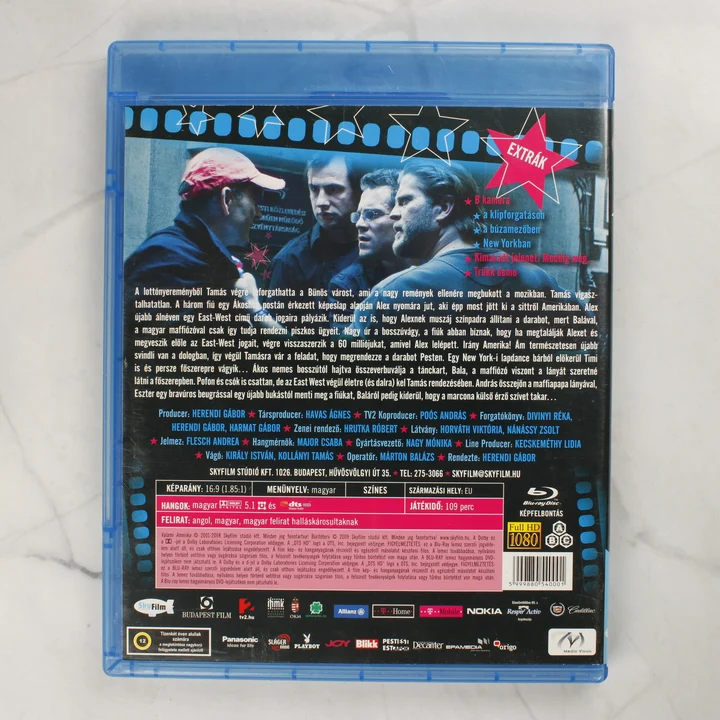 Valami Amerika 2 Blu-ray tok hátoldala technikai adatokkal