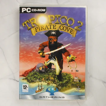 Tropico 2 Pirate Cove PC játék tokjának előlapja