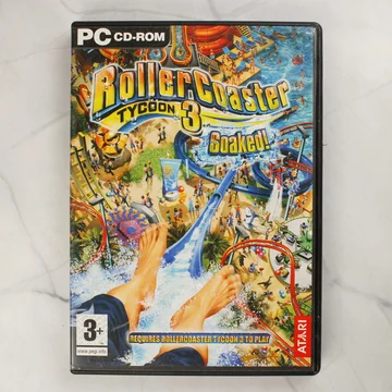 RollerCoaster Tycoon 3 Soaked PC játék tok elölnézete