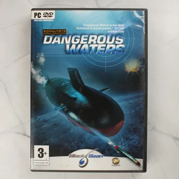Dangerous Waters PC játék borítója egy tengeralattjáróval
