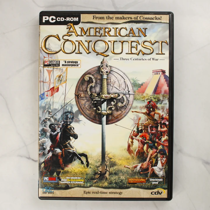 American Conquest előlap American Conquest PC játék előlapi borítója
