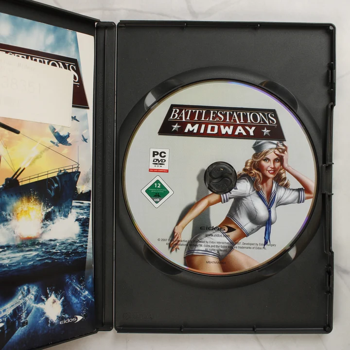 Battlestations: Midway PC lemez Battlestations: Midway DVD lemez a tokban