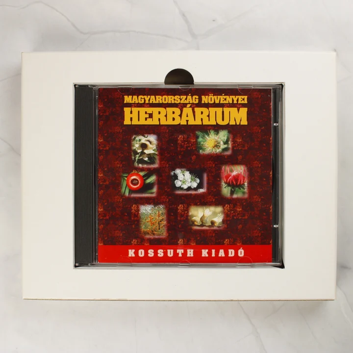 Herbárium belső csomagolás A szoftver belső csomagolása és a CD-tok