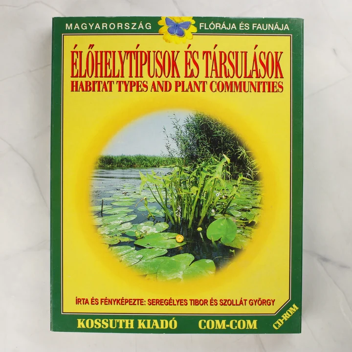 Élőhelytípusok és társulások doboz előlap Élőhelytípusok és társulások CD-ROM szoftver dobozának előlapja