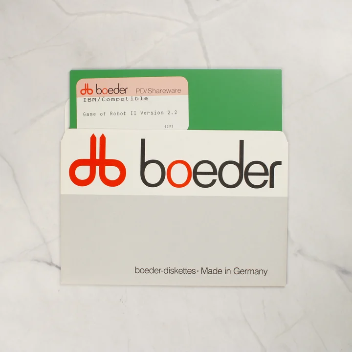 5,25 colos floppy lemez Boeder papírtokban