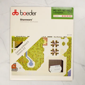 Game of Robot II videójáték borítója Boeder logóval