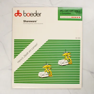 Boeder Harry's Spaß am Lernen szoftver 5,25 colos floppy lemez borítója