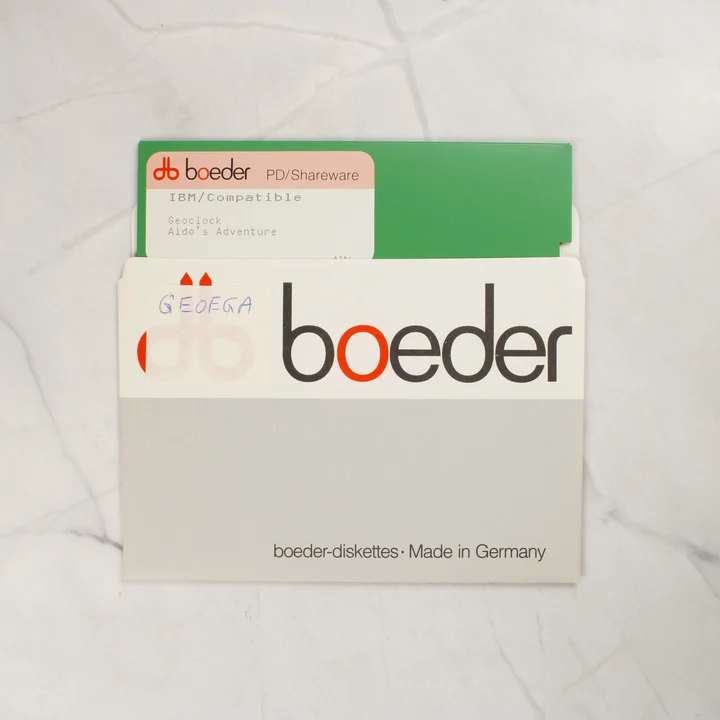 Boeder 5,25 colos floppy 5,25 colos floppy lemez a Boeder védőtasakban