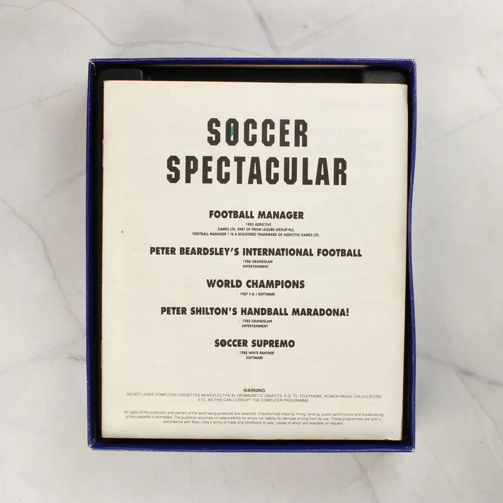 Soccer Spectacular C64 útmutató Soccer Spectacular Commodore 64 használati útmutató
