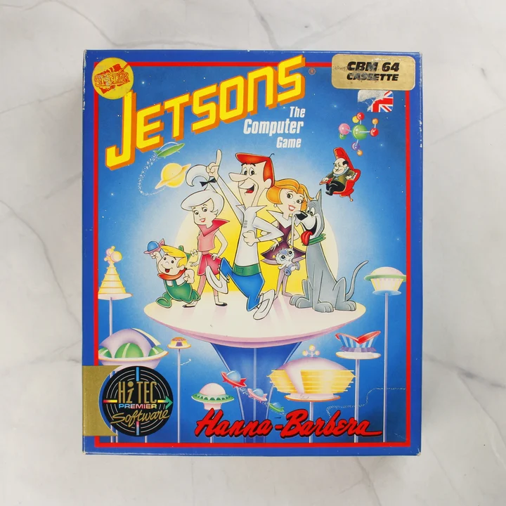 The Jetsons C64 doboz The Jetsons: The Computer Game Commodore 64 doboz elölnézete