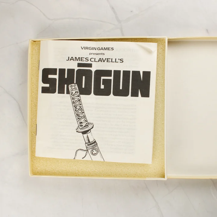 Shogun C64 útmutató A Shogun videójáték használati útmutatója a dobozban